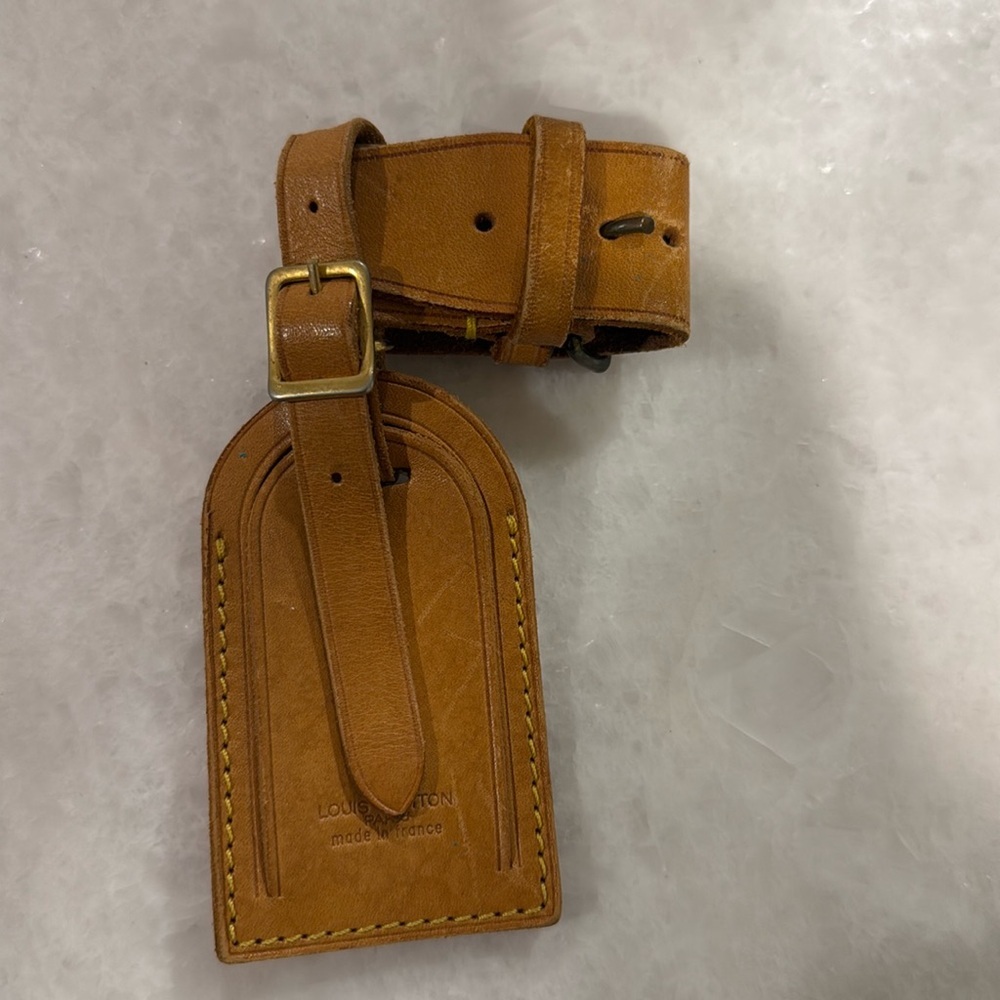 Louis Vuitton Vachetta Leather Luggage Tag